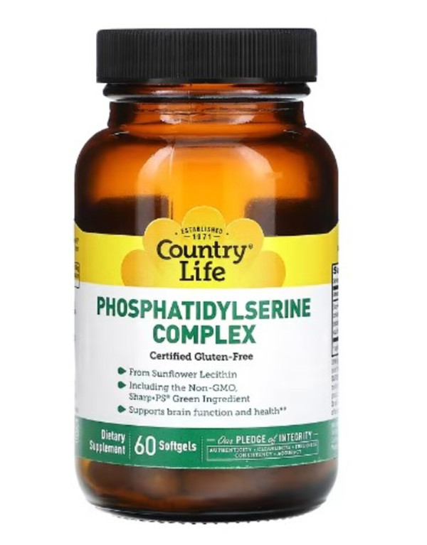 Country Life, Phosphatidylserine Complex, 60 Softgels