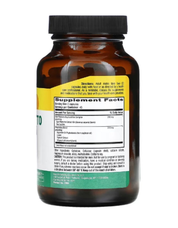 Country Life, Saw Palmetto & Pygeum Extract, 90 Vegan Capsules