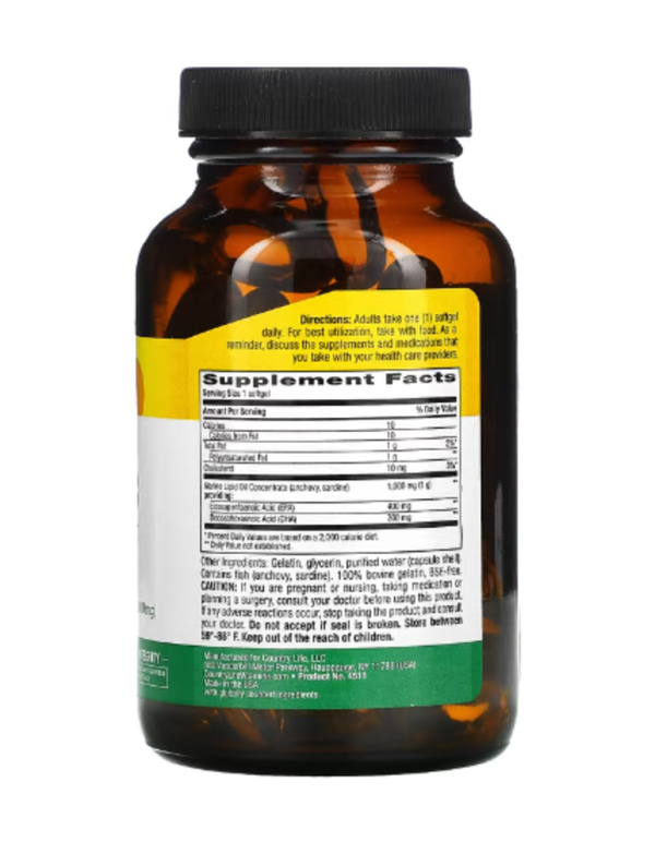 Country Life, Super Omega-3, Concentrated, 60 Softgels