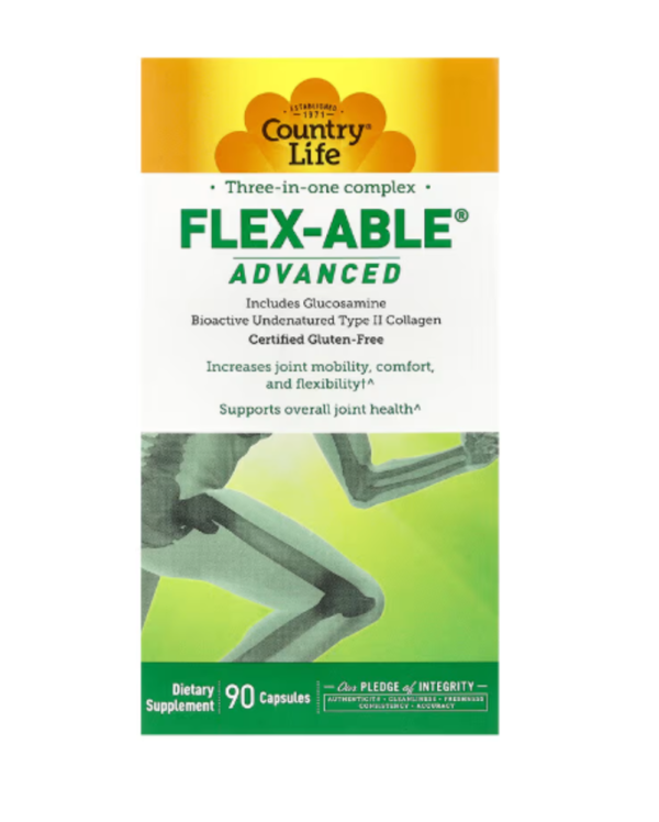Country Life, Three-In-One Complex, Flex-Able Advanced, 90 Capsules