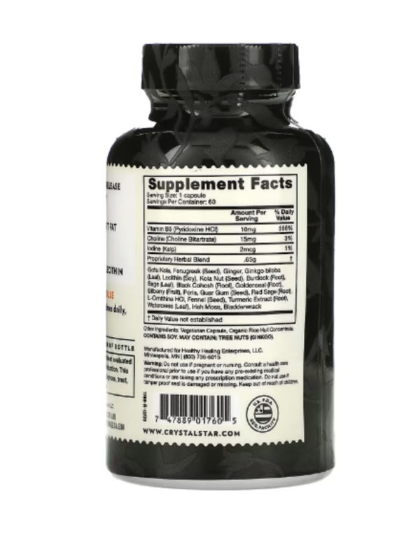 Crystal Star, Cellulite Tone, 60 Vegetarian Capsules