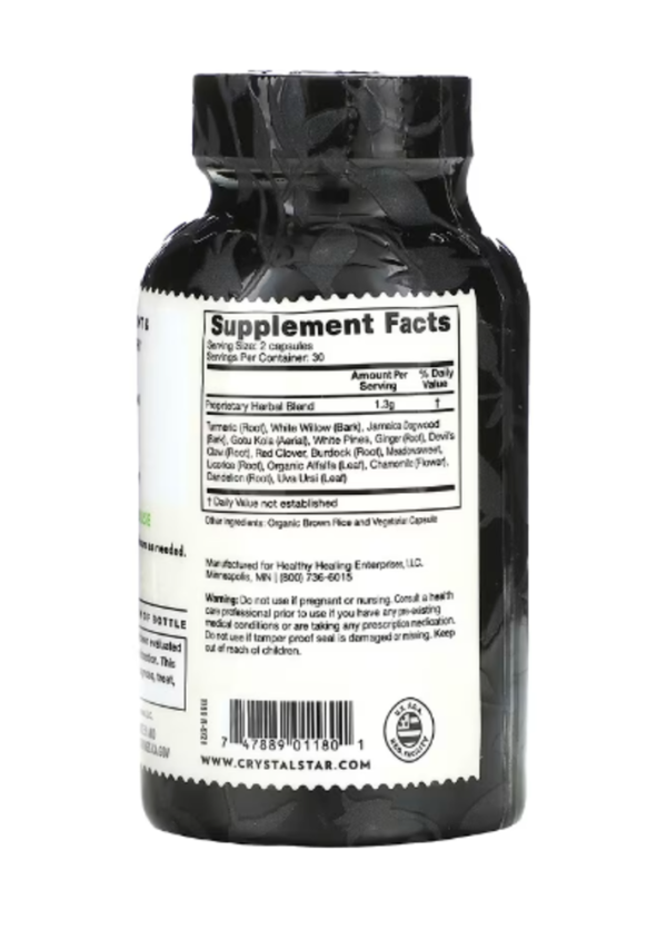 Crystal Star, Inflama Relief, 60 Vegetarian Capsules