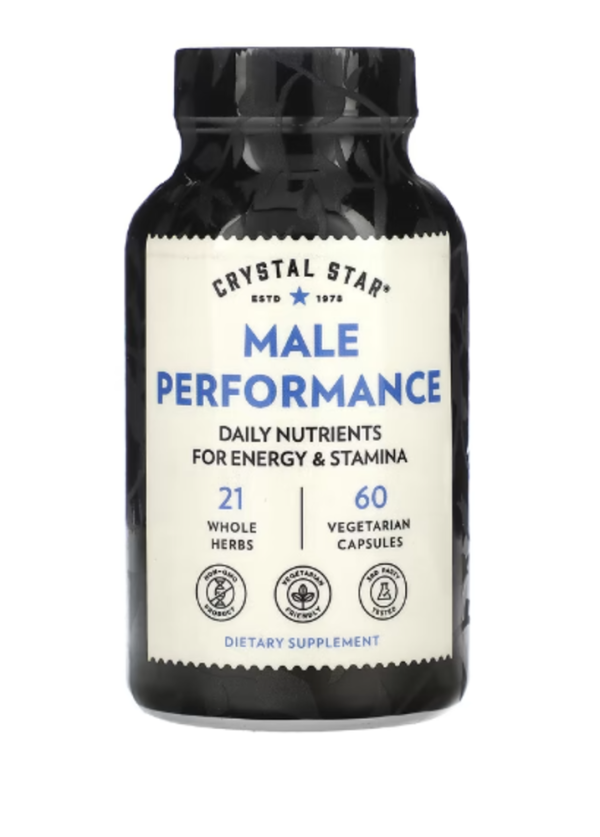 Crystal Star, Male Performance, 60 Vegetarian Capsules
