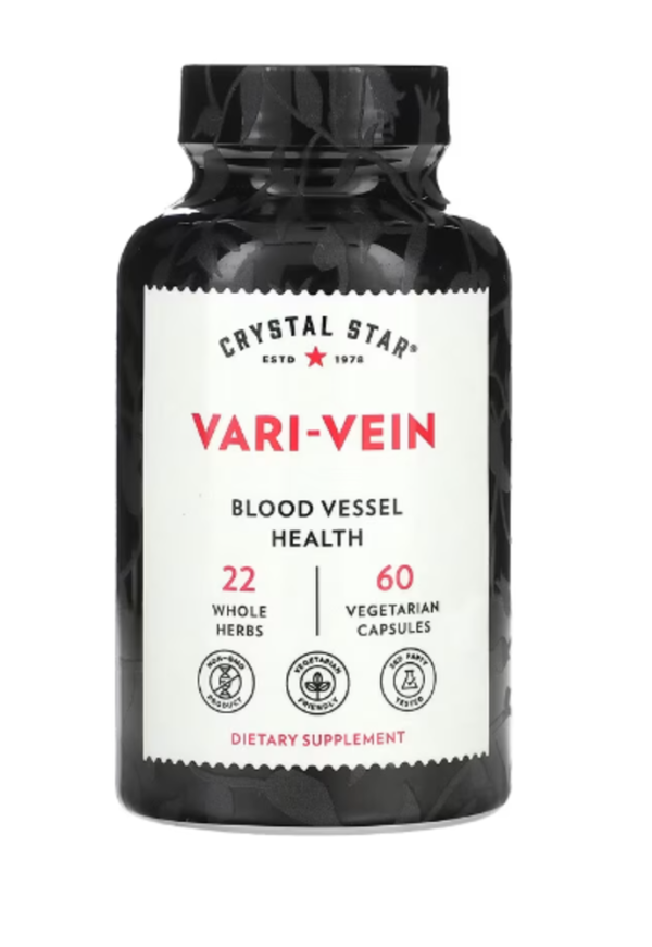 Crystal Star, Vari-Vein, 60 Vegetarian Capsules