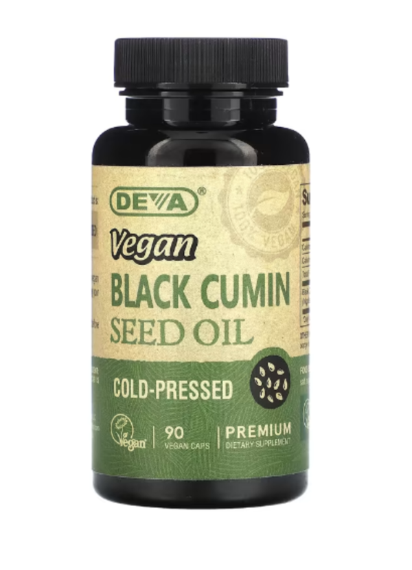 Deva, Vegan Black Cumin Seed Oil, 90 Vegan Caps