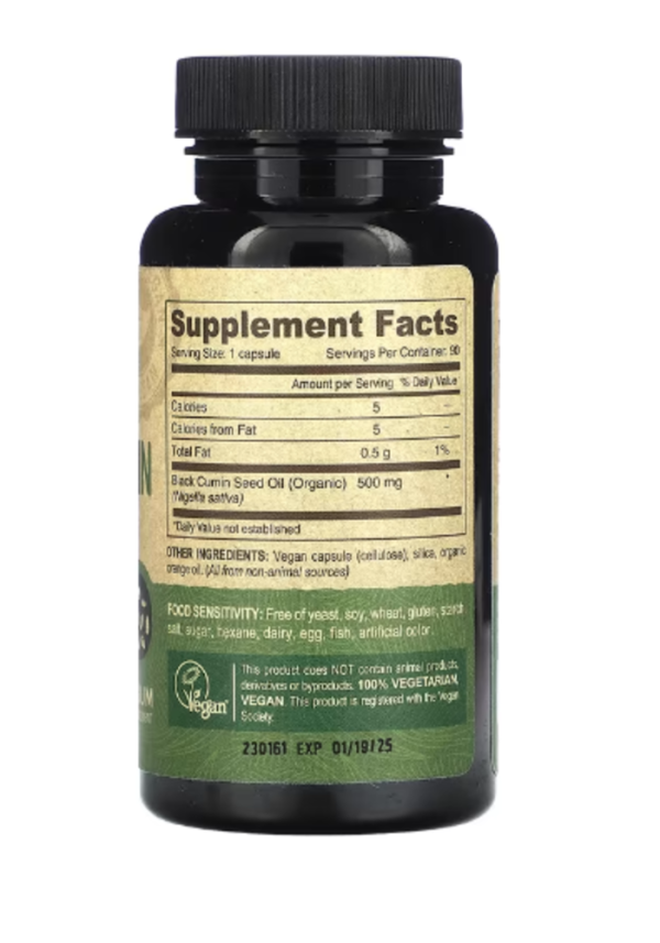 Deva, Vegan Black Cumin Seed Oil, 90 Vegan Caps