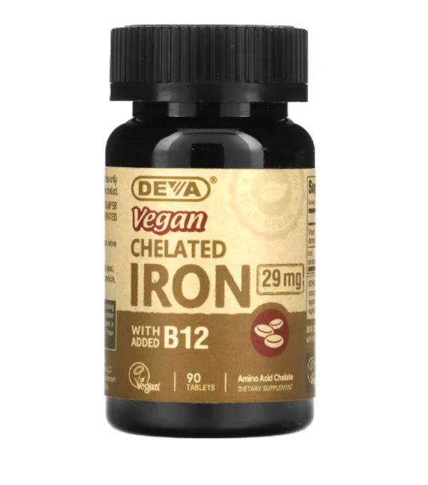 Deva, Vegan, Chelated Iron, 29 mg, 90 Tablets
