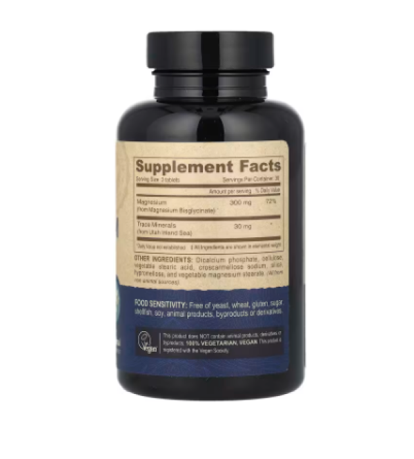 Deva, Vegan Magnesium Glycinate With Trace Minerals, 90 Tablets