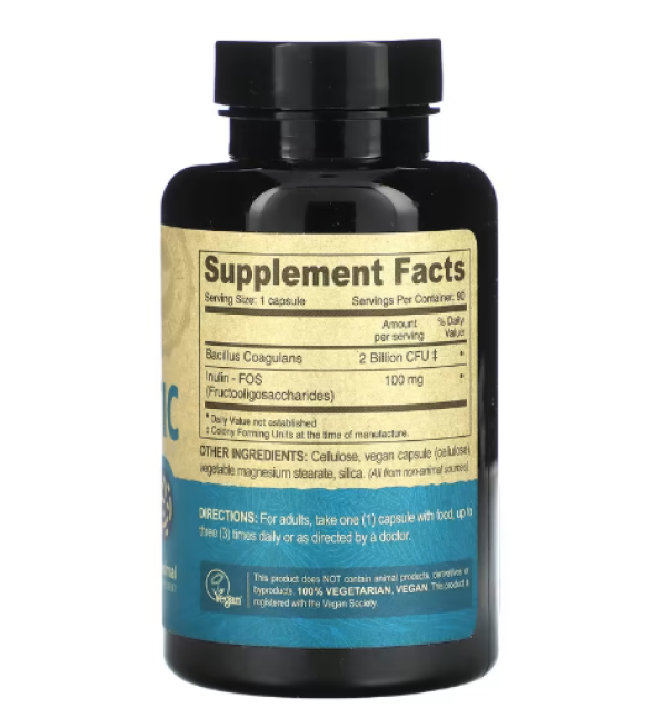 Deva, Vegan Probiotic with FOS Prebiotic, 90 Vegan Caps