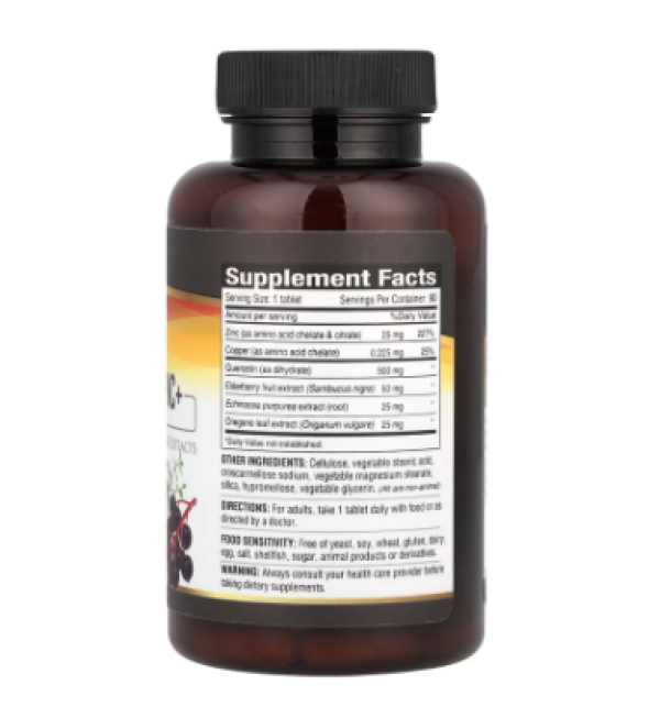 Deva, Vegan Quercetin Zinc+, 90 Tablets