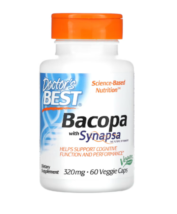 Doctor's Best, Bacopa with Synapsa, 320 mg, 60 Veggie Caps