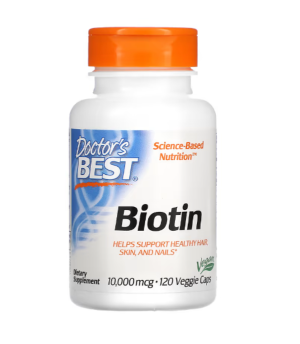Doctor's Best, Biotin, 10,000 mcg, 120 Veggie Caps