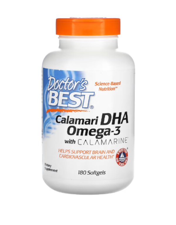 Doctor's Best, Calamari DHA Omega-3 with Calamarine, 180 Softgels
