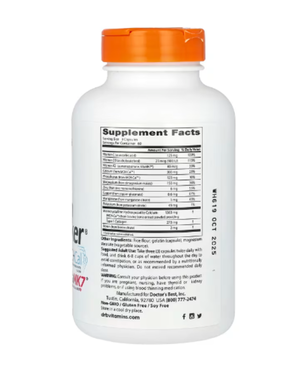Doctor's Best, Calcium Bone Maker Complex with MCHCal , 180 Capsules