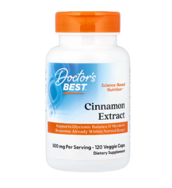 Doctor's Best, Cinnamon Extract with CinSulin, 250 mg, 120 Veggie Caps