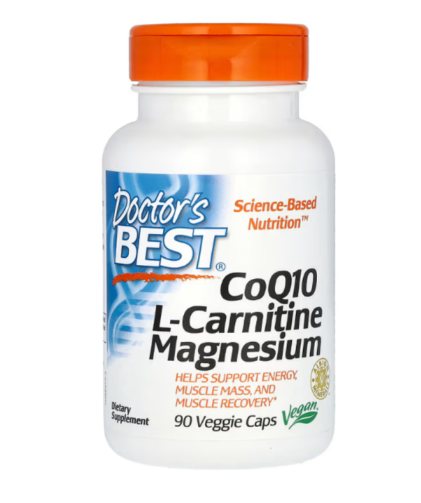 Doctor's Best, CoQ10 L-Carnitine Magnesium, 90 Veggie Caps