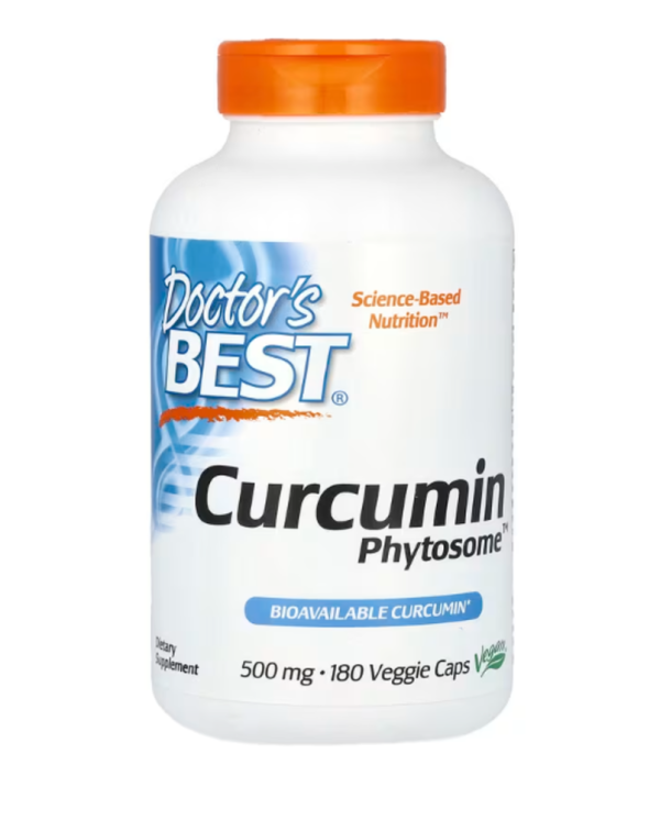 Doctor's Best, Curcumin Phytosome with Meriva, 500 mg, 180 Veggie Caps