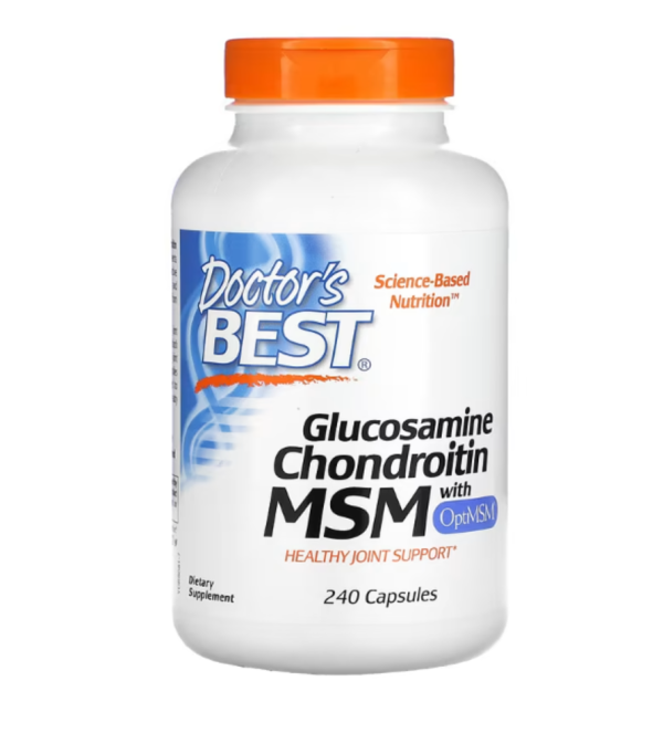 Doctor's Best, Glucosamine Chondroitin MSM with OptiMSM, 240 Capsules