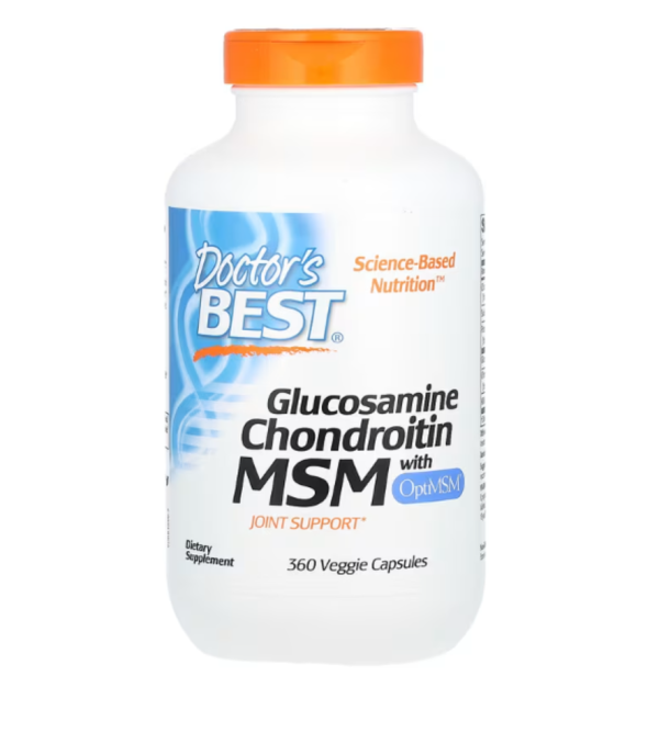 Doctor's Best, Glucosamine Chondroitin MSM with OptiMSM, 360 Veggie Capsules