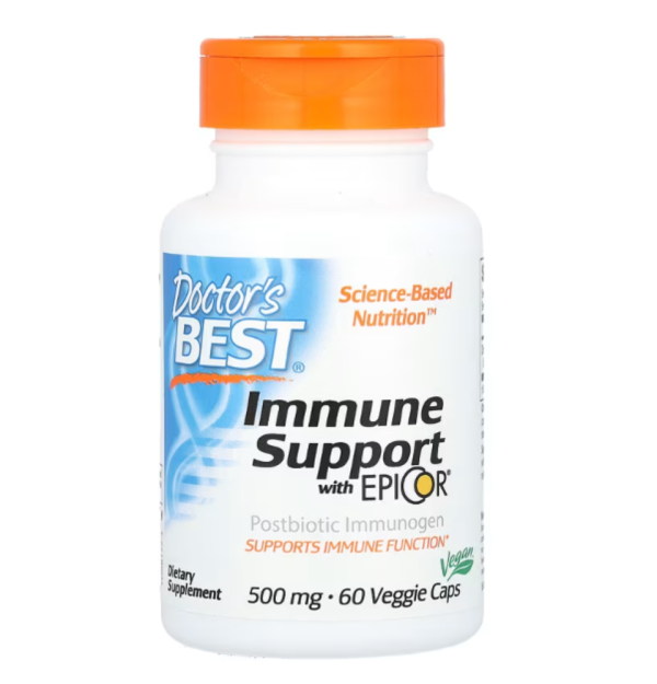Doctor's Best, Immune Support With EpiCor, 500 mg, 60 Veggie Caps