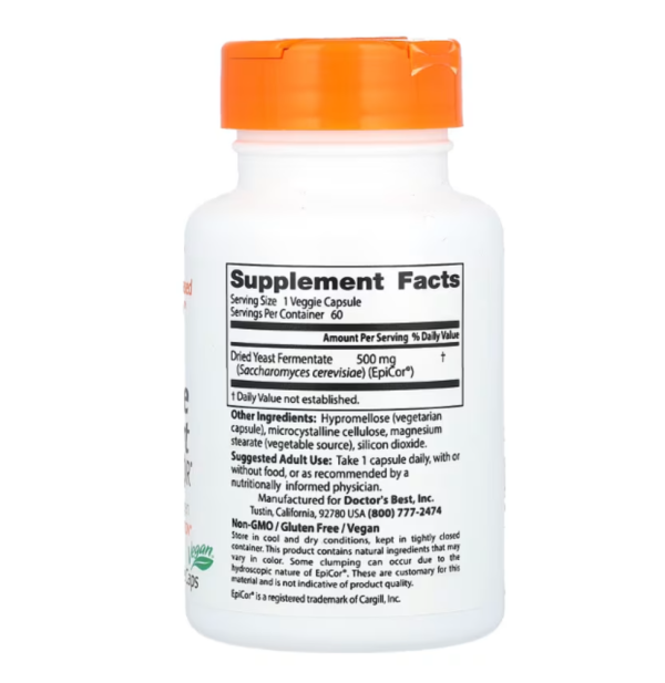 Doctor's Best, Immune Support With EpiCor, 500 mg, 60 Veggie Caps