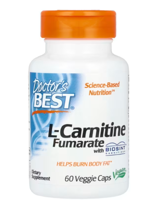 Doctor's Best, L-Carnitine Fumarate with Biosint Carnitines, 855 mg, 60 Veggie Caps