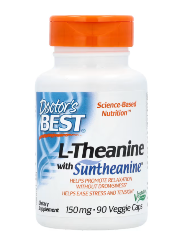 Doctor's Best, L-Theanine with Suntheanine, 150 mg, 90 Veggie Caps