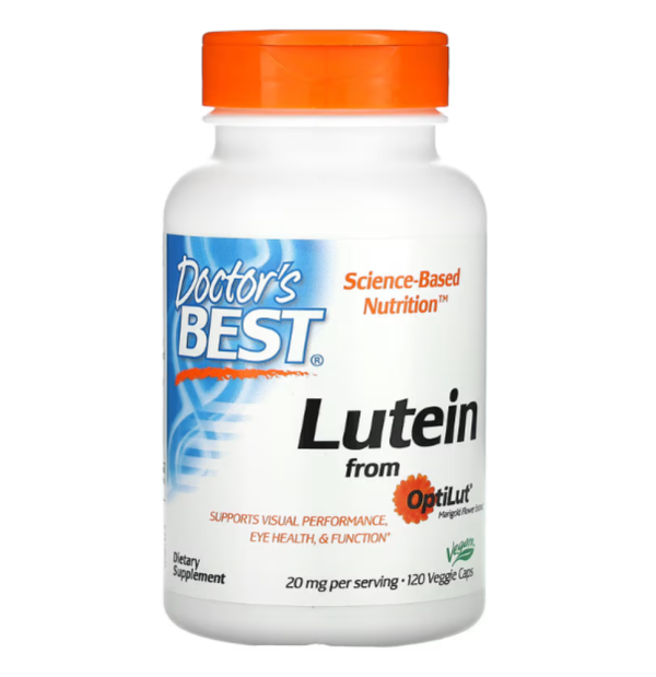 Doctor's Best, Lutein with OptiLut, 10 mg, 120 Veggie Caps