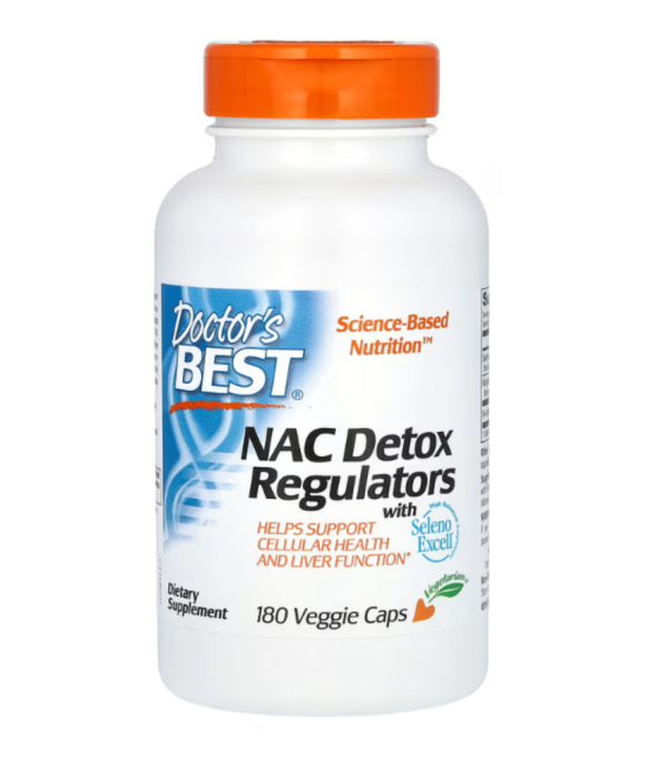 Doctor's Best, NAC Detox Regulators, 180 Veggie Caps