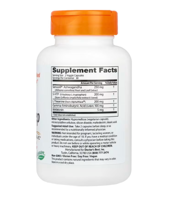 Doctor's Best, Superior Sleep with Sensoril AlphaWave, 60 Veggie Caps