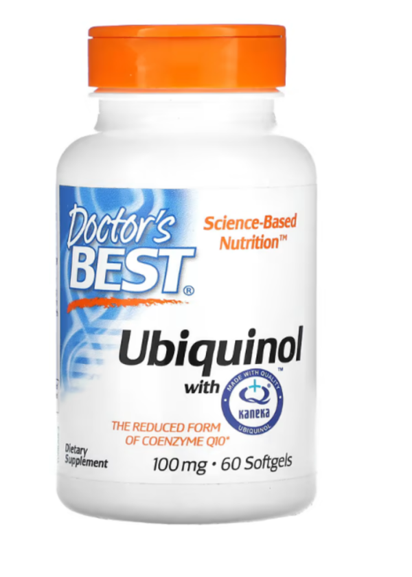Doctor's Best, Ubiquinol with Kaneka, 100 mg, 60 Softgels