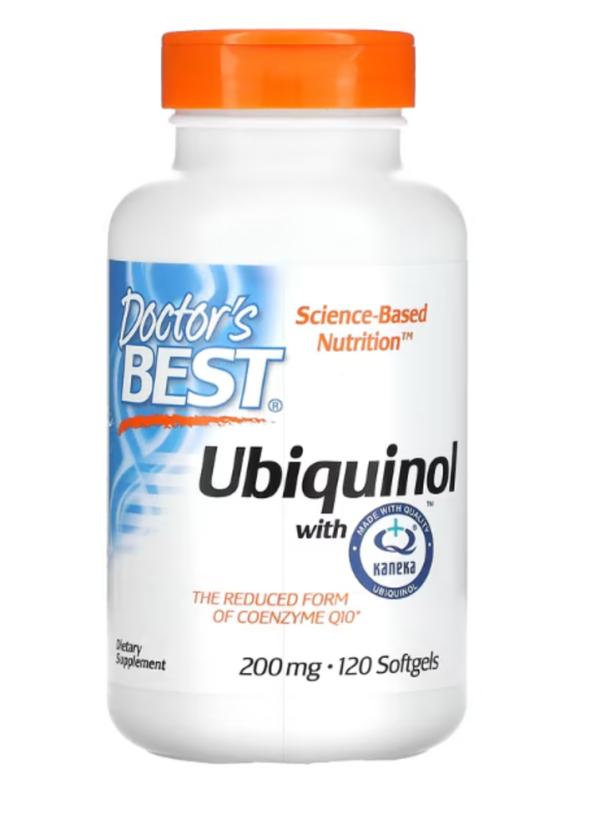 Doctor's Best, Ubiquinol with Kaneka, 200 mg, 120 Softgels