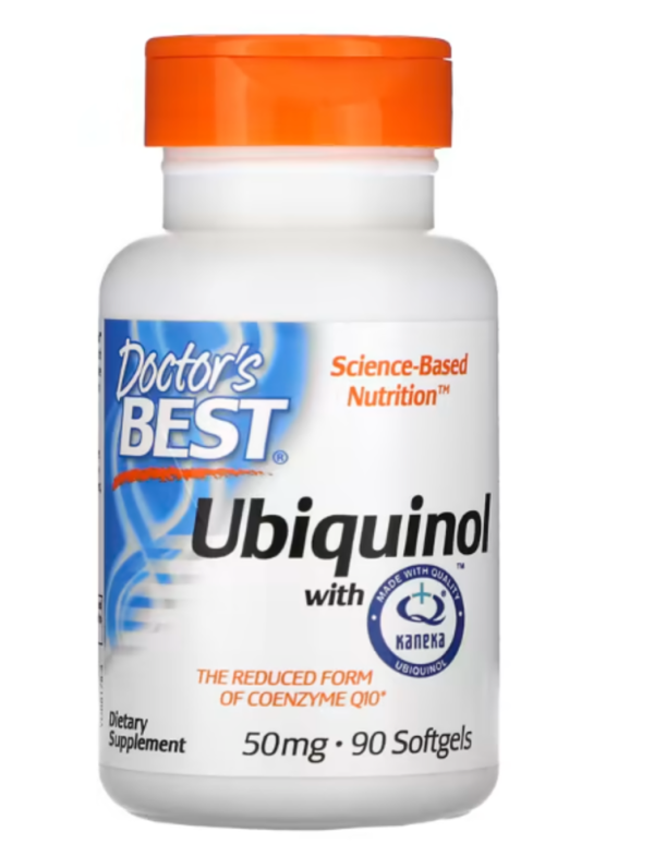 Doctor's Best, Ubiquinol with Kaneka, 50 mg, 90 Softgels
