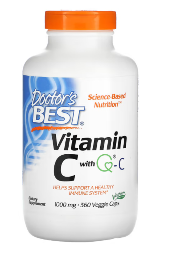 Doctor's Best, Vitamin C with Q-C, 1,000 mg, 360 Veggie Caps