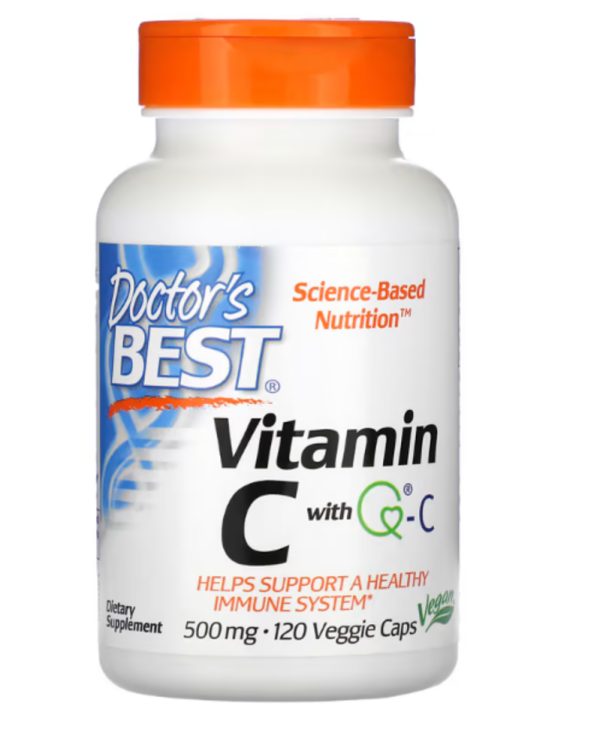 Doctor's Best, Vitamin C with Q-C, 500 mg, 120 Veggie Caps