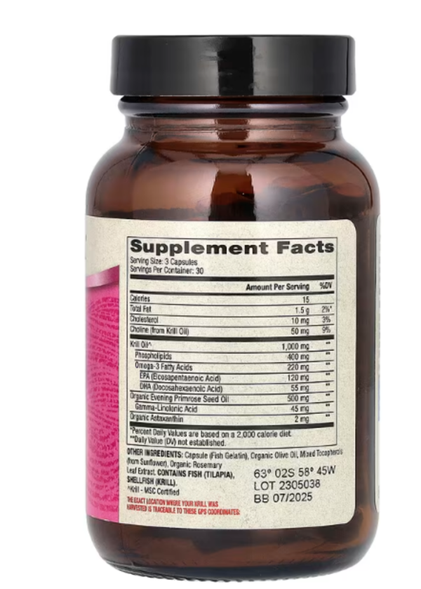 Dr. Mercola, Antarctic Krill Oil for Women, 90 Capsules