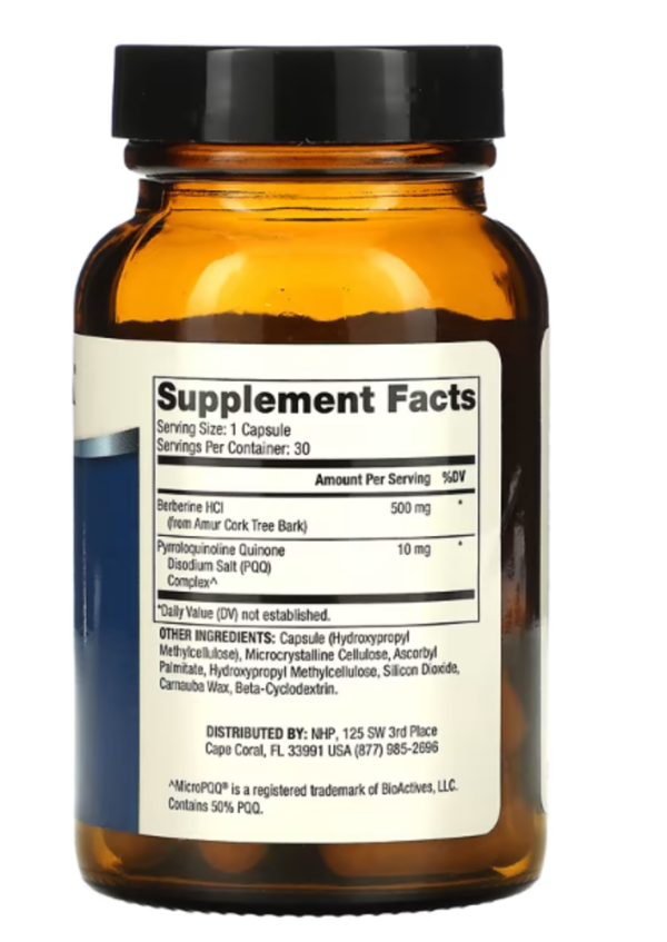 Dr. Mercola, Berberine and MicroPQQ Advanced, 30 Capsules