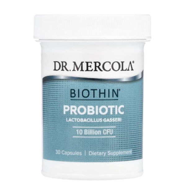 Dr. Mercola, Biothin® Probiotic, Lactobacillus Gasseri, 10 Billion CFU, 30 Capsules
