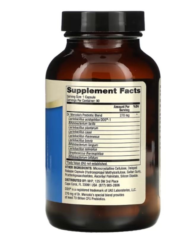 Dr. Mercola, Complete Probiotics, 70 Billion CFU, 90 Capsules