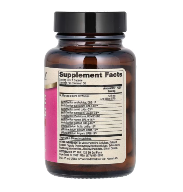 Dr. Mercola, Complete Probiotics for Women, 70 Billion CFU, 30 Capsules