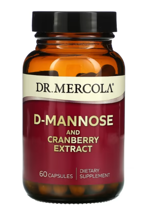 Dr. Mercola, D-Mannose and Cranberry Extract, 60 Capsules