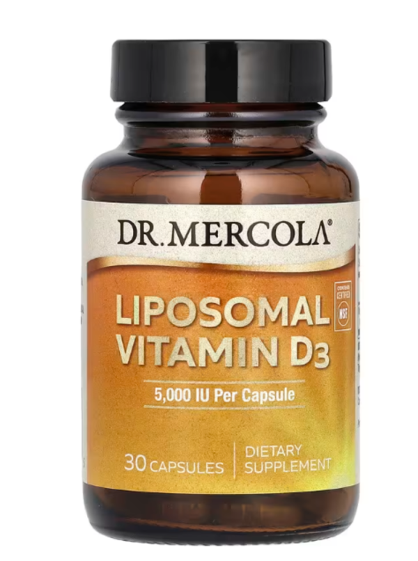 Dr. Mercola Liposomal Vitamin D3 -- 5000 IU - 30 Capsules
