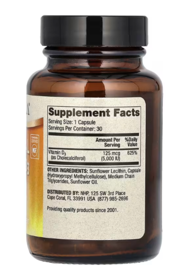 Dr. Mercola Liposomal Vitamin D3 -- 5000 IU - 30 Capsules