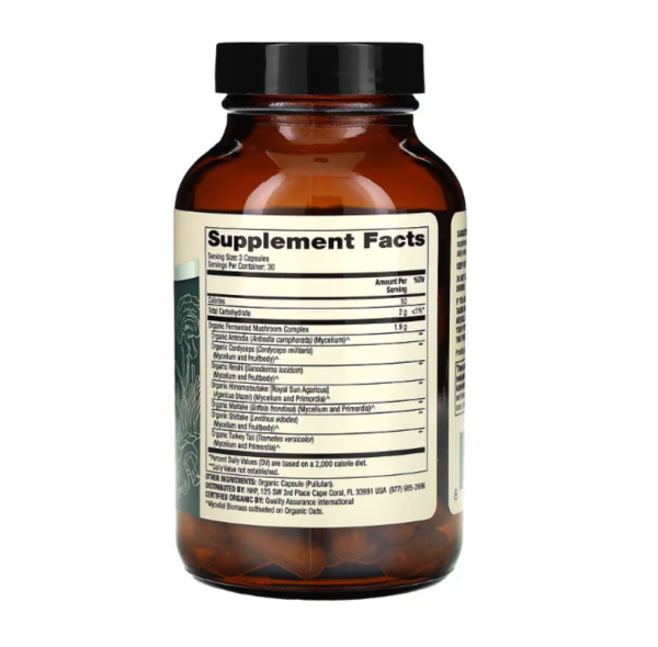 Dr. Mercola, Organic Fermented Mushroom Complex, 90 Capsules