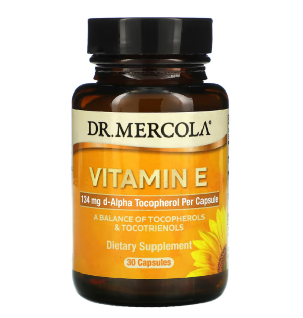 Dr. Mercola, Vitamin E, 30 Capsules