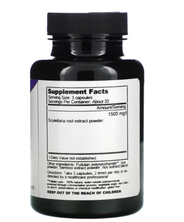 Dragon Herbs ( Ron Teeguarden ), Baicalin, 500 mg, 100 Vegetarian Capsules