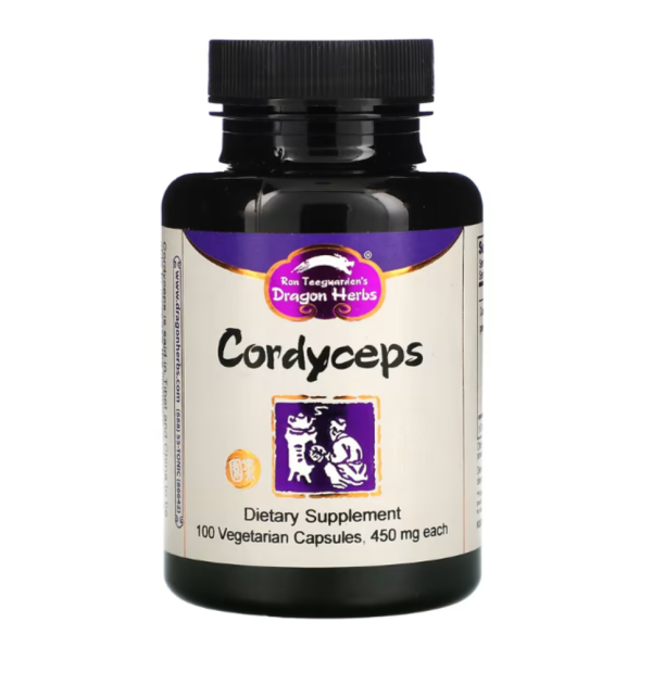 Dragon Herbs ( Ron Teeguarden ), Cordyceps, 450 mg, 100 Vegetarian Capsules