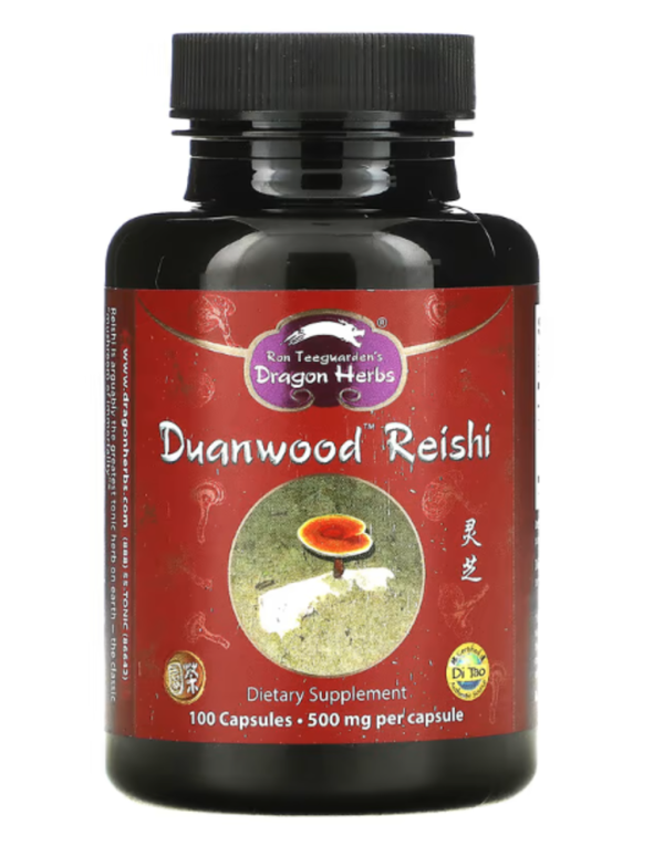 Dragon Herbs ( Ron Teeguarden ), Duanwood Reishi, 500 mg, 100 Capsules