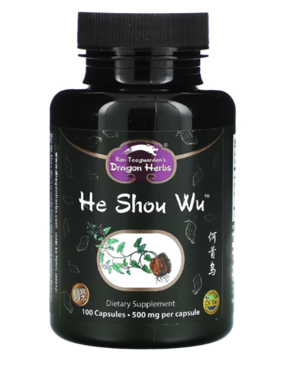 Dragon Herbs ( Ron Teeguarden ), He Shou Wu, 500 mg, 100 Capsules