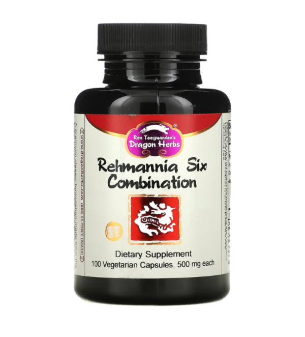 Dragon Herbs ( Ron Teeguarden ), Rehmannia Six Combination, 500 mg, 100 Vegetarian Capsules